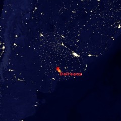 Curiosidad: ¡Así se ve Daireaux de noche desde el espacio!
