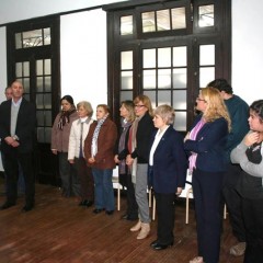 El Intendente Hernando visitó la sede del CRUD y la Biblioteca