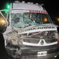 Una ambulancia de Daireaux protagonizó un choque en cadena
