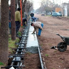 Siguen los trabajos de cordon cuneta