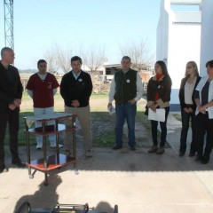 Jornada del Intendente Hernando en Arboledas e importante donación del Rotary Huinca Loo a la sala Santa Máxima