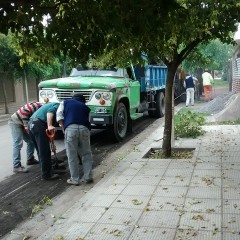 Comenzó la obra de repavimentación de la calle Sarmiento