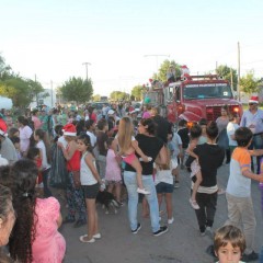 Papá Noel recorrió las calles de Daireaux